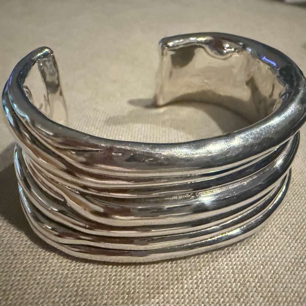 Silver Tone Cuff Bracelet